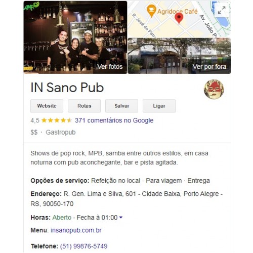 Cliente - In Sano Pub - Porto Alegre - RS